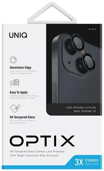 UNIQ OPTIX CAMERA LENS IPHONE 14 | BLACK